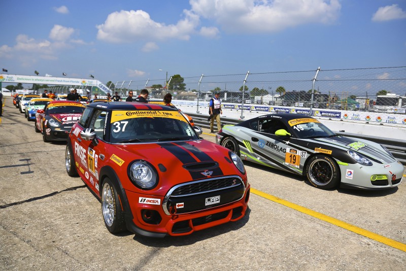 MINI John Cooper Works car #37 pre-race line up - Sebring 2015